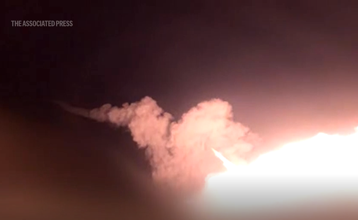 Iranian Military Releases Video It Says Shows Missile Launches at Jordan