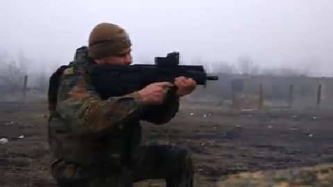 Ukrainian Soldiers Fire Fort-224 Assault Rifles