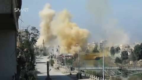 Syrian AF Attack Bridge Held by Islamic State