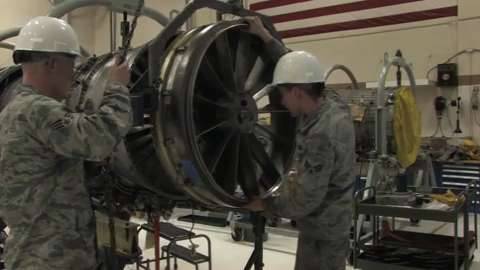 F-16 Jet Engine Repairs