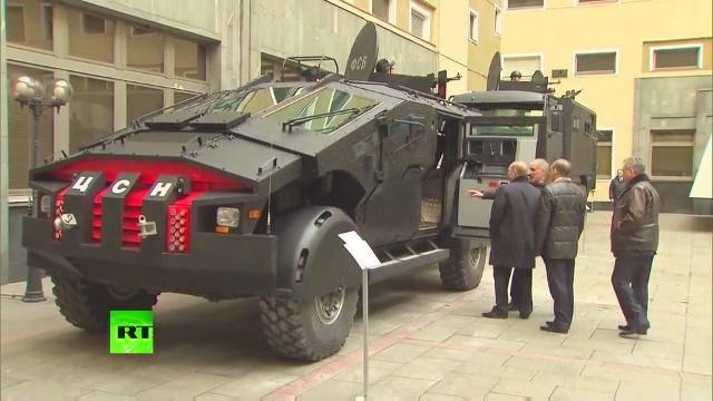 Putin Tours Spec Ops Vehicles