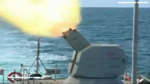 Russian Navy's Dual CIWS in Action