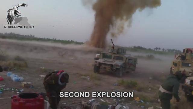 Fallujah: Iraqi Forces Escape Two IED Explosions