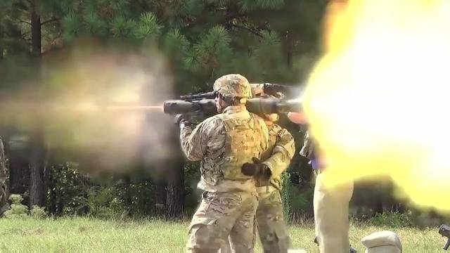 82nd Airborne Trains with the M3 MAAWS Rifle
