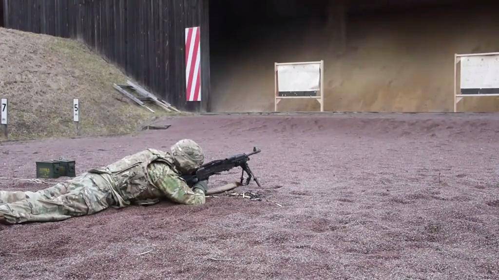 M240 Machine Gun Shooting Range Training