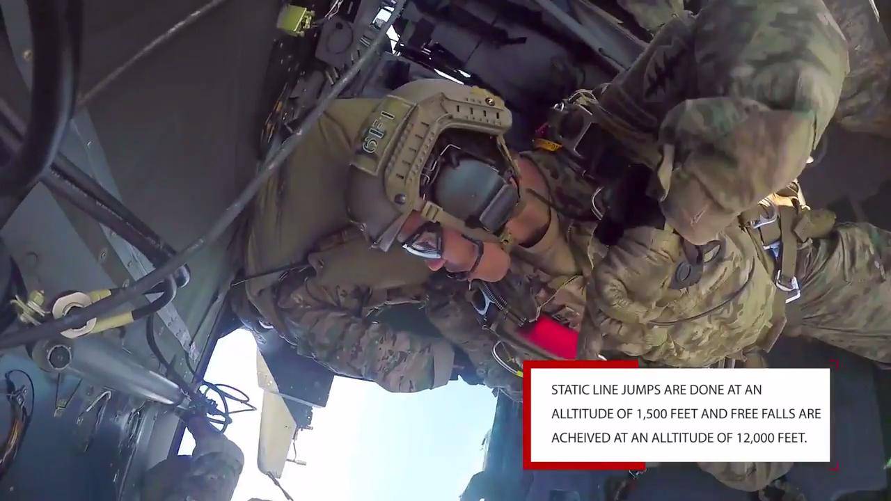 US Army: Special Forces Static Line & Free Fall Parajump