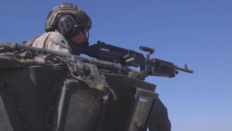 U.S. Marines LAR: Firing The M242 Bushmaster Chain Gun