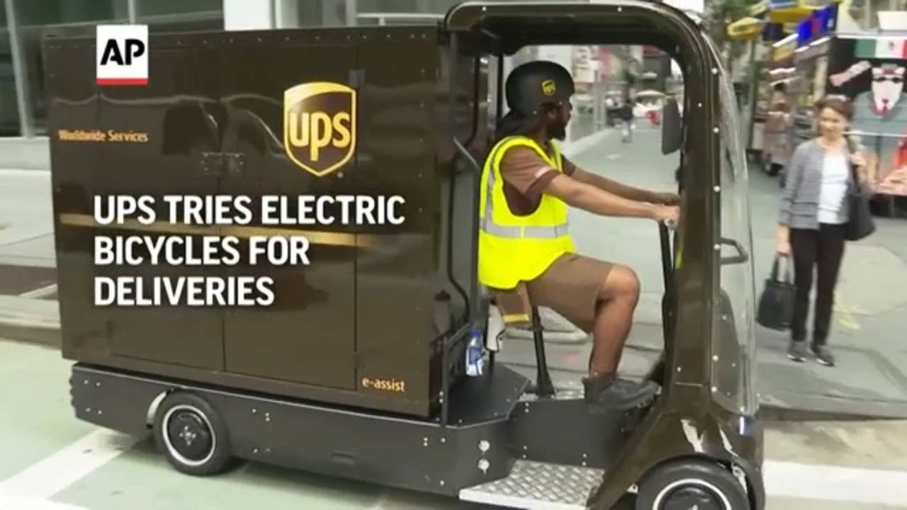 UPS Tries Electric Bicycles for Deliveries