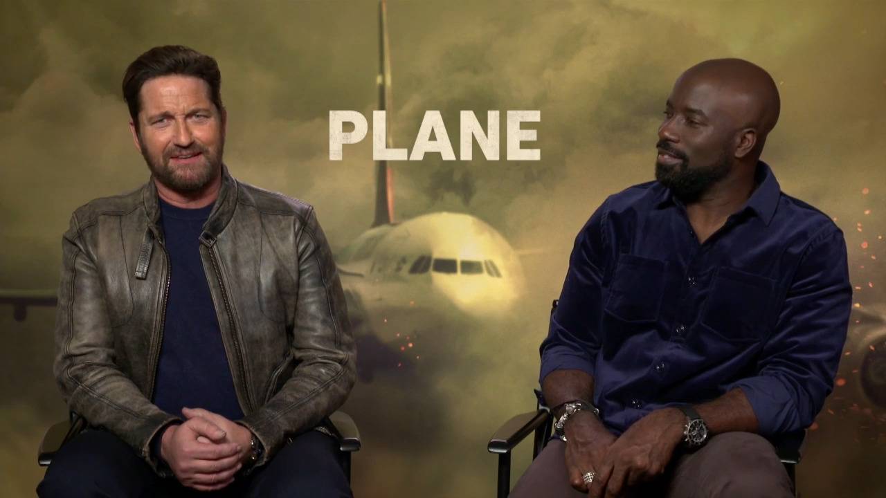 Gerard Butler and Mike Colter Talk About 'Plane'