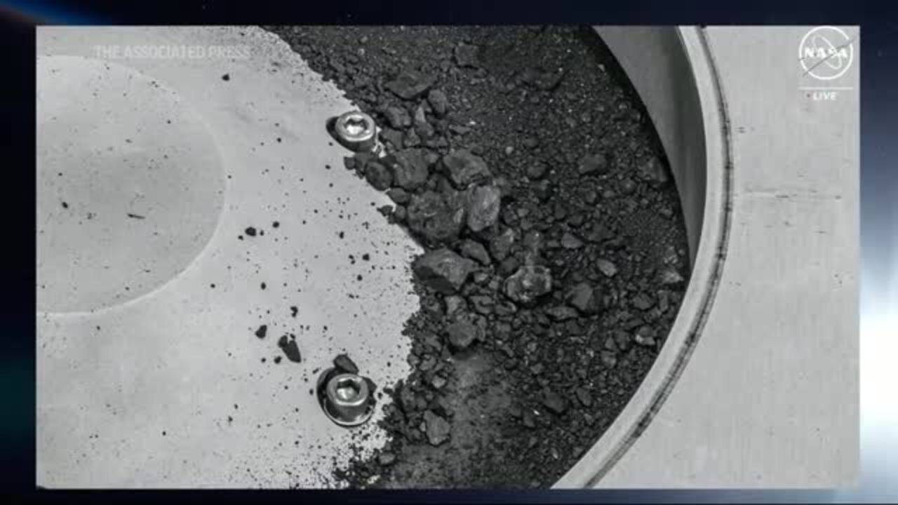 NASA Shows off First Sample From Asteroid Bennu
