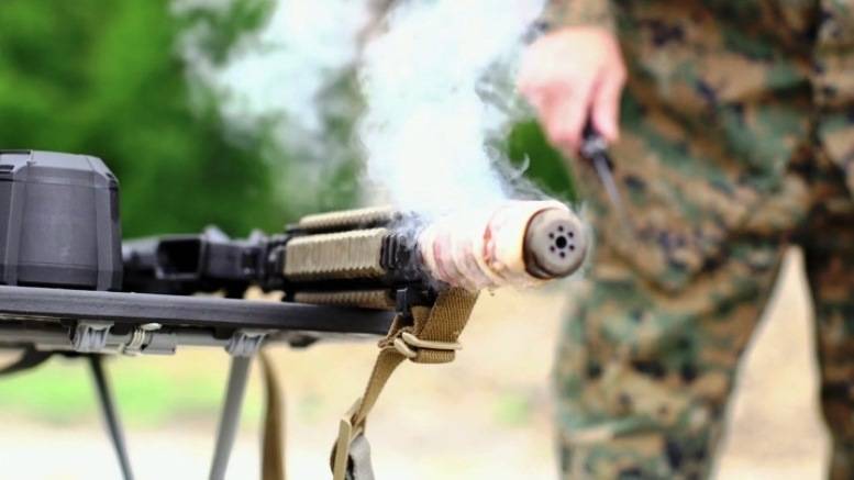 Marine 'Vaporizes' Bacon on M4-Style Rifle Suppressor