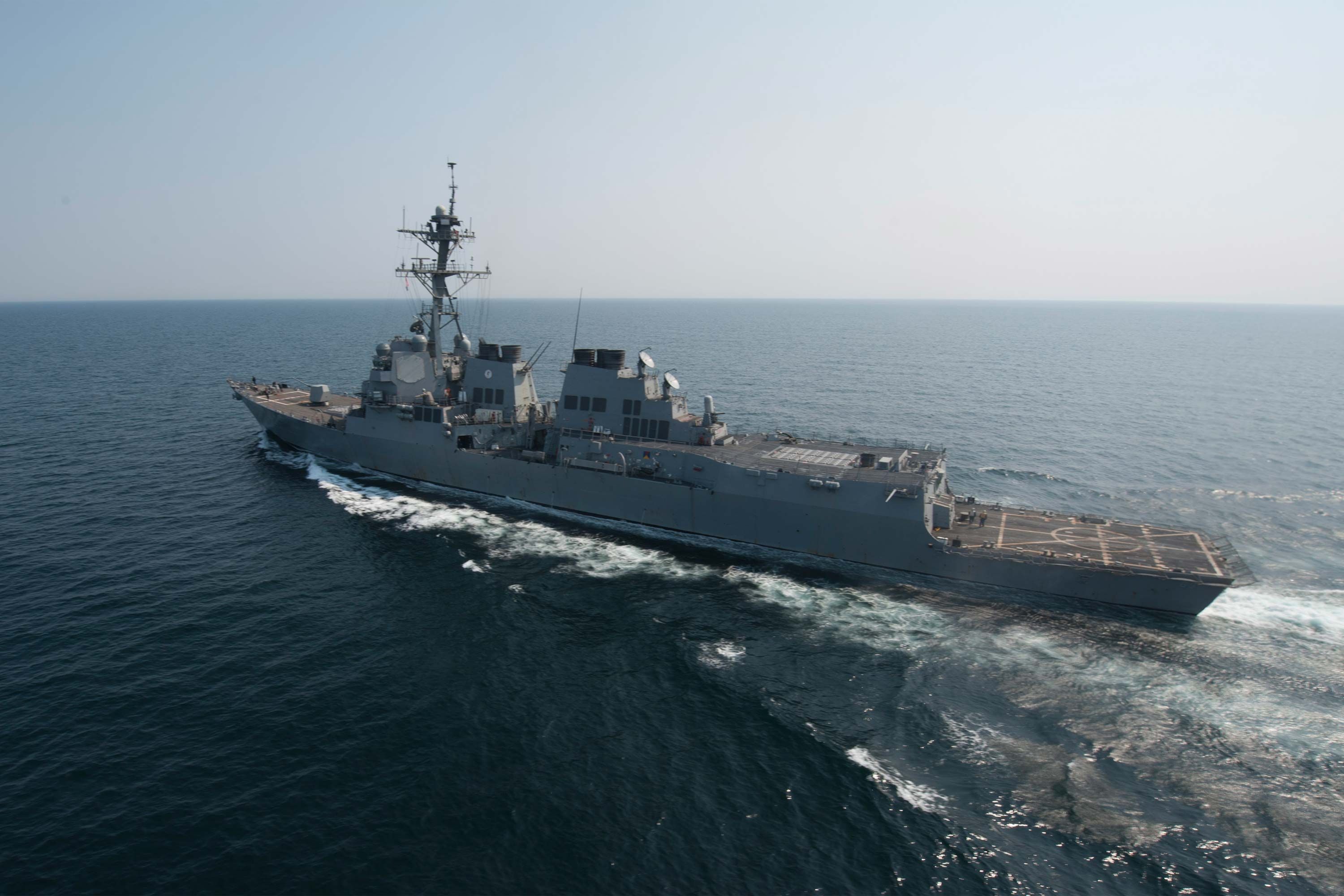 Navy Destroyer Howard Aids Iranian Fishermen After Pirate Attack